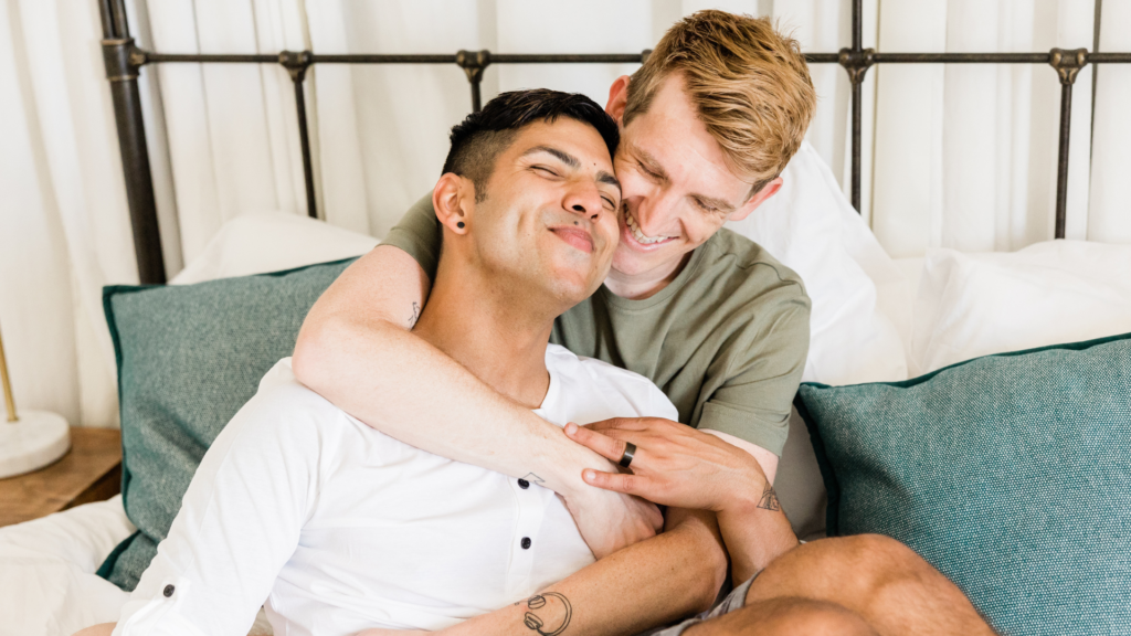Gay couple stock image from Canva