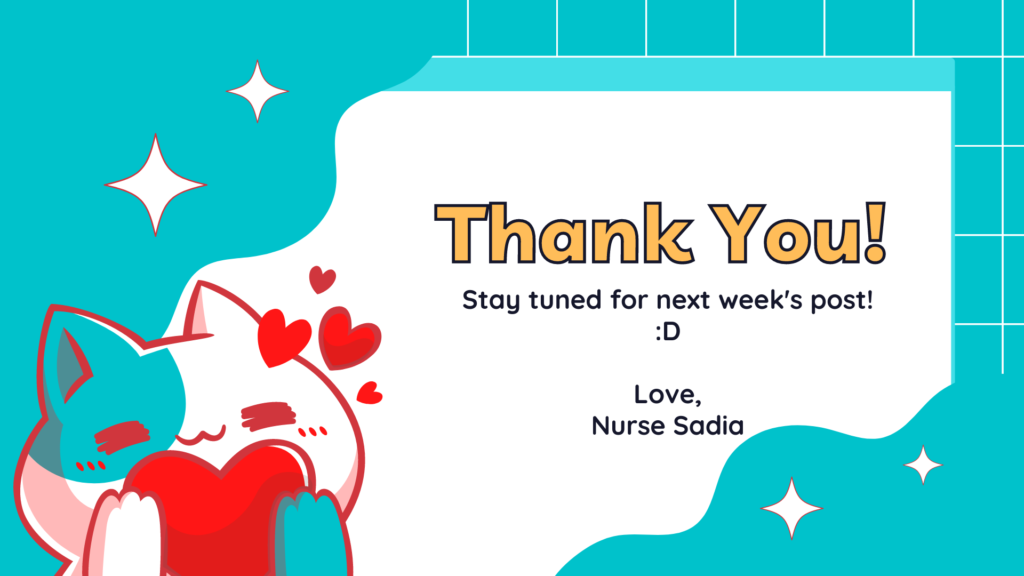 Thank you from Nurse Sadia