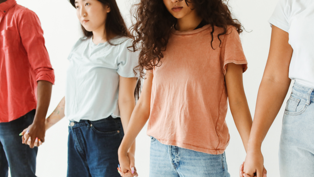 people holding hands